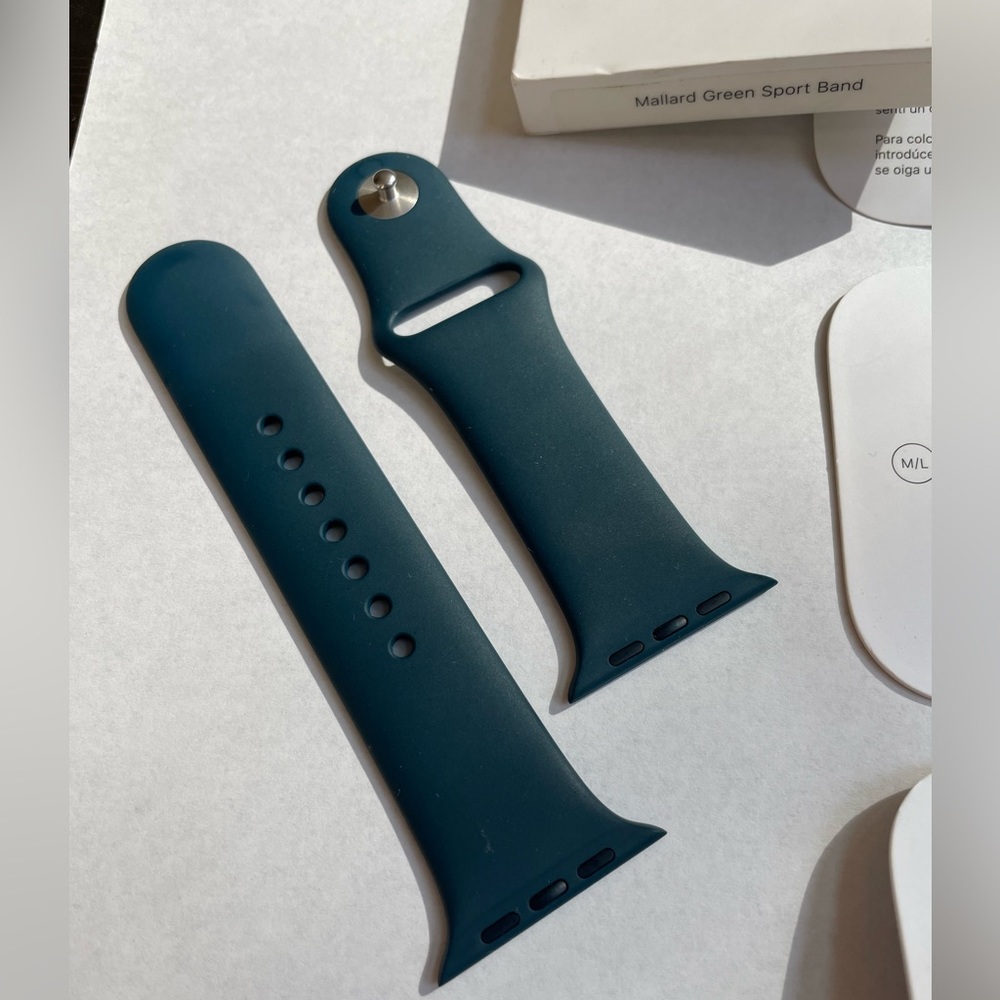 Authentic Apple Watch Sportband 44mm Mallard Green